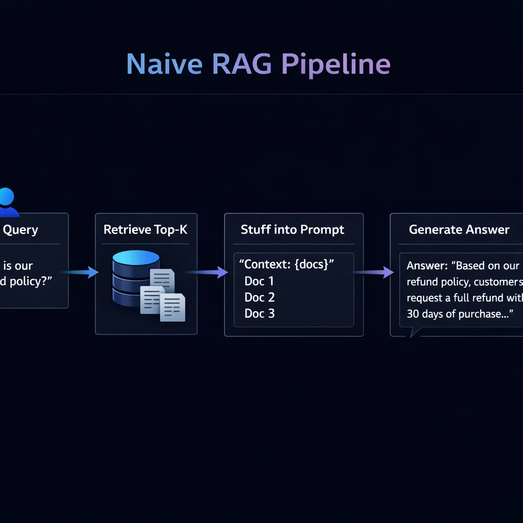 Diagram 1 from Advanced RAG Patterns: Self-RAG, CRAG, and Agentic Retrieval
